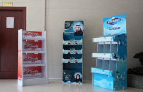 中空板展示架，中空板貨架，藥店促銷架